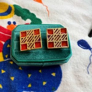 Bob Mackie Square Clip on Earrings!!